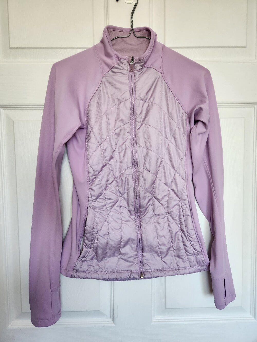 The North Face - Lilac Quilted Puffer Zip Up - Size XS